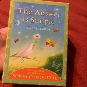 **AUTHENTIC** The Answer is Simple Oracle Cards